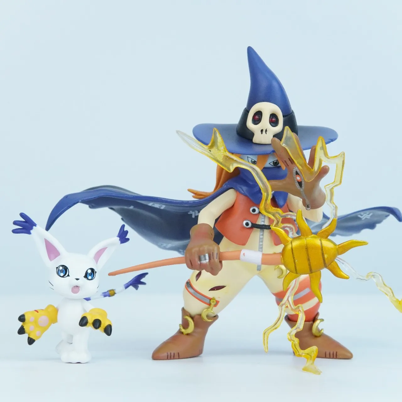 

Exquisite Digital Monster 1 WizarmonTailmon handmade model.High-quality PVC material.Desktop decoration collection.Birthday Gift