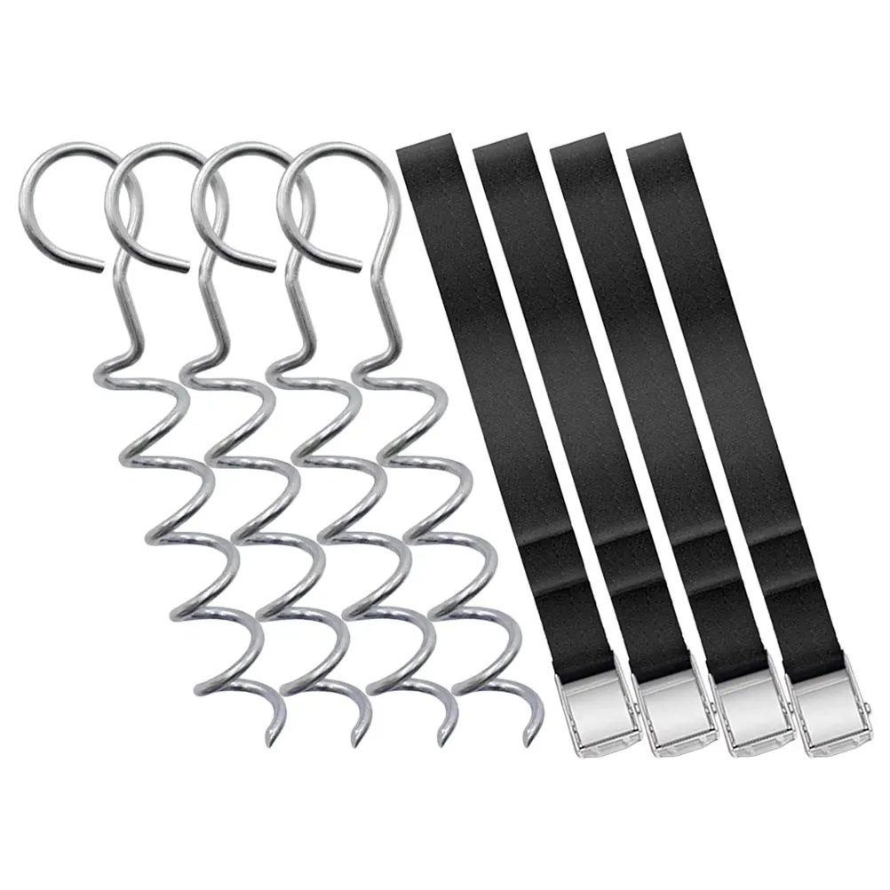 

Duty Anchors Black Spiral Ground Stakes Stakes Camping Spiral Shaped Tent Stake Tent Accessory Accessories