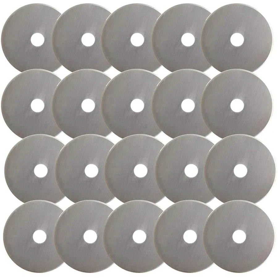 

Rotary Cutter Blades 45mm 20Pack Compatible with Olfa Martelli for Dremel Rotary Cutter Replacement For Sewing