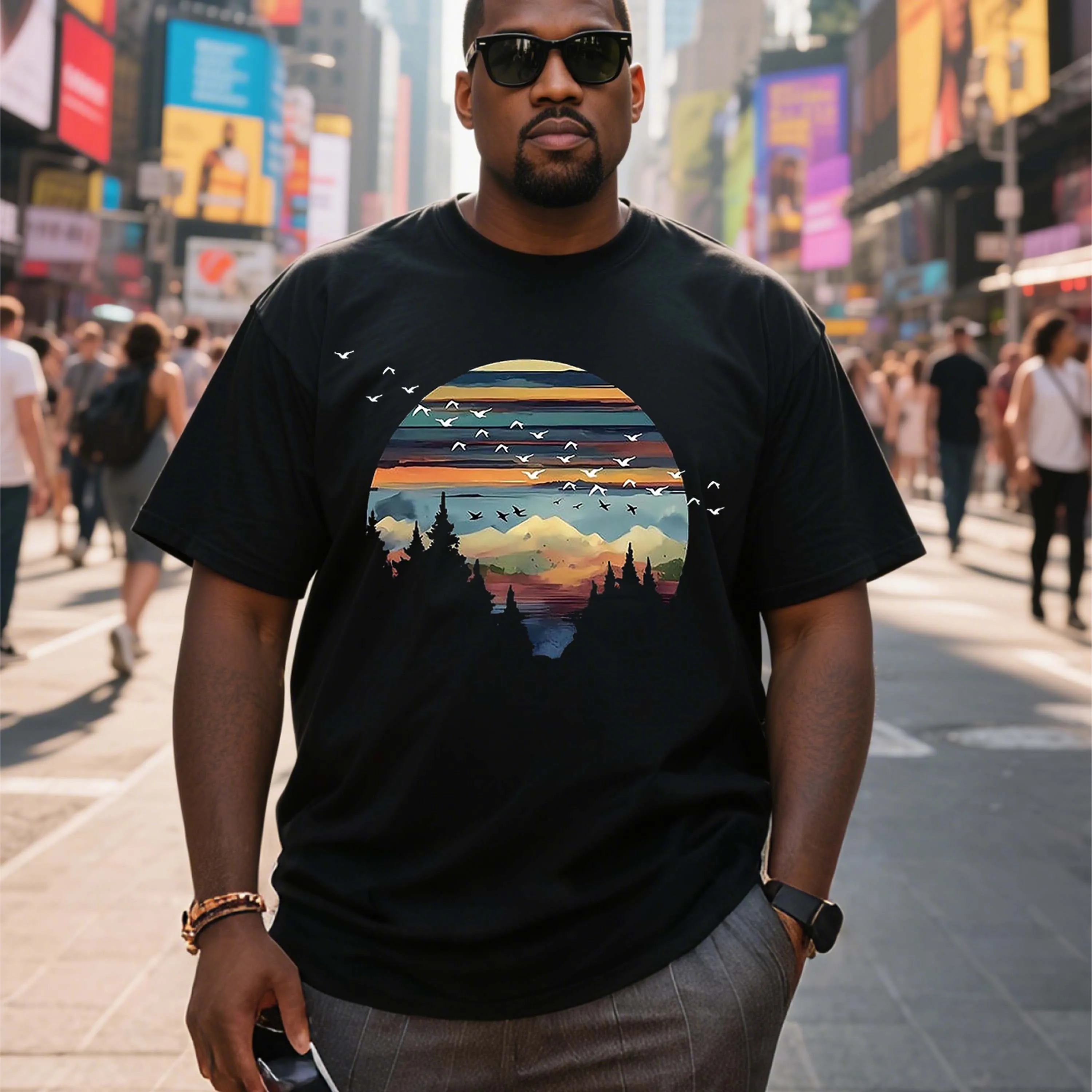 

Мужская футболка больших размеров, черная с круглым вырезом из чистого хлопка, подходит для верхней одежды весной и летом, повседневная и удобная