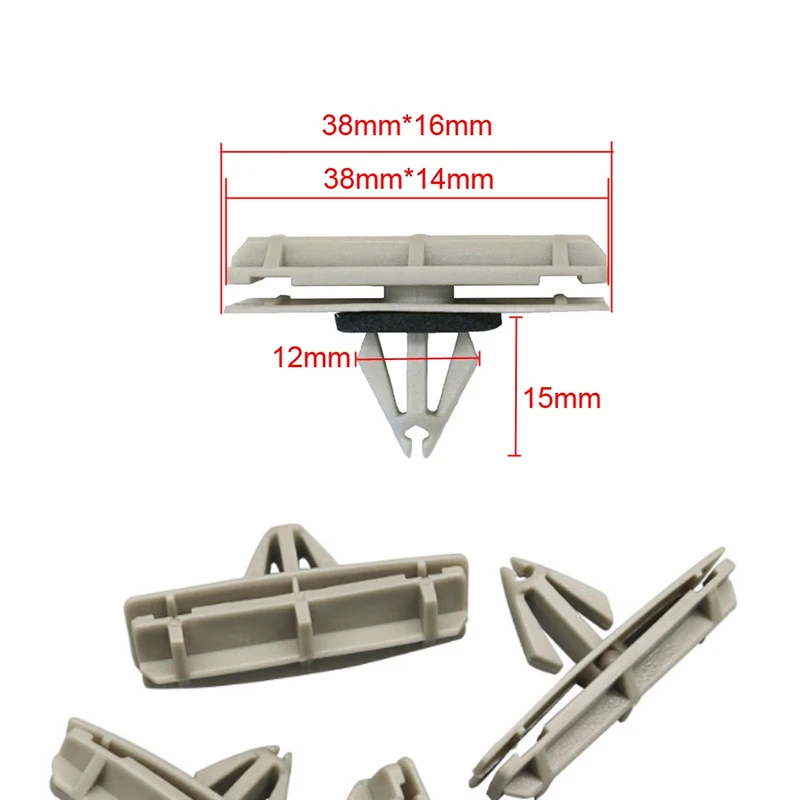 20pc Car Fender Flare Moulding Clips Fastener Rivet Retainer Gray 55157055-AA For Chrysler Jeep Liberty Wrangler Car Accessories