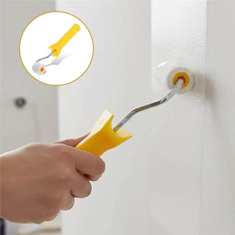 【توفر الآن】فرشاة طلاء أسطوانية صغيرة جدًا من الصوف مقاس 1 بوصة، أسطوانة طلاء صغيرة + بكرتين، أداة فرش دهانات صغيرة لتقليم اللمس