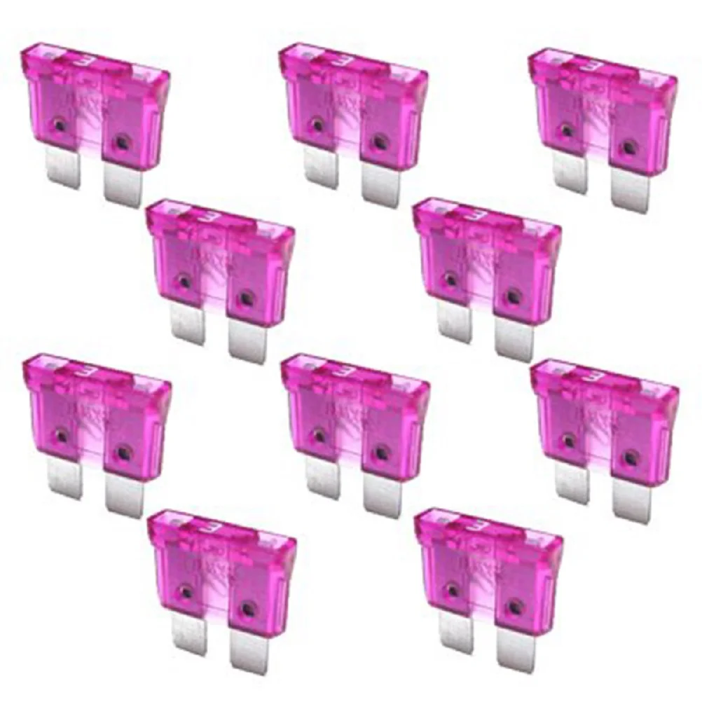 

10Pcs Auto Car Truck Mini 3a 32V Purple Amp Color-Coded Protection Against Short Circuit Overload Electrical Fuse Kit