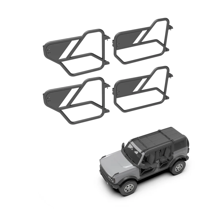 

XDS Up To Date Steel Round Tubular Half Door, Off-Road Auto Parts Manufacturer Wholesale For Bronco 2021+ 4 Door/2 Door 4x4