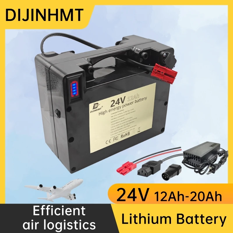 

24V12Ah Lithium battery for electric wheelchair | 30A BMS | Includes charger | Compatible with 24V devices, LiFePO ₄ battery