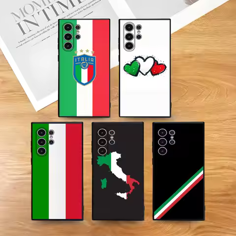 Italy Flag Phone Case For Samsung S series s21 s22 s23 s24 s25 FE Plus Ultra TPU Soft to Skin-friendly case