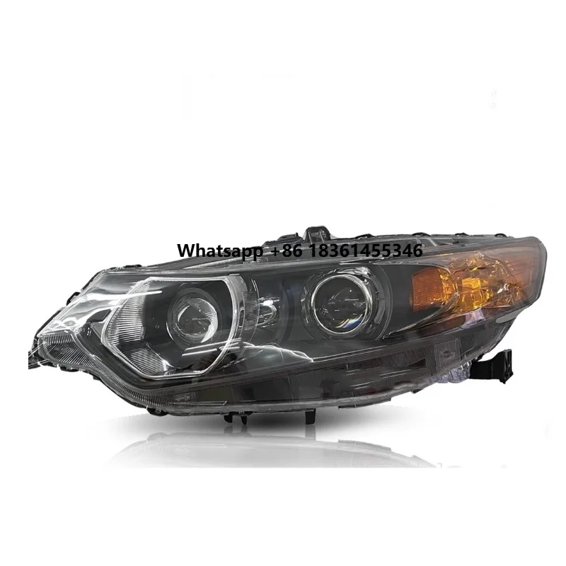 Headlight Assembly for Spirior 09-13 modified led Dual lens Front lamp Daytime Running Light