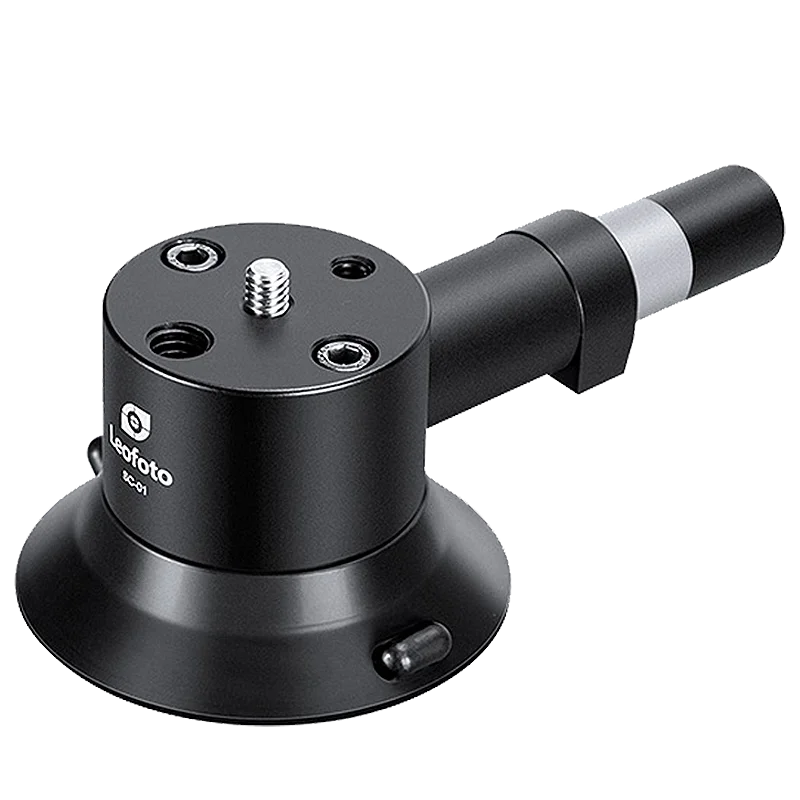 Leofoto SC-01/02 Hand Pump Suction Cup Phone Holder for Car/Desktop Glass Surfaces [Suction Cup + Magic Hand + Phone Clamp]