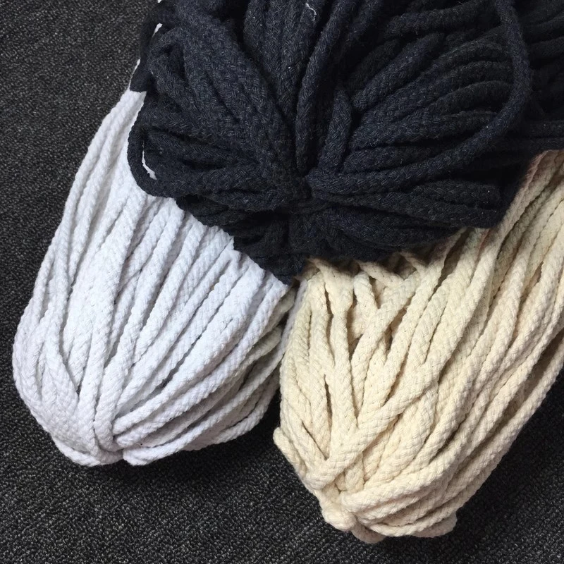 

5/10/20M 5/7mm Cotton Cord for Strap Woven Twisted Rope Textile Craft Home Decoration Braided Ropes DIY Sewing Accessories