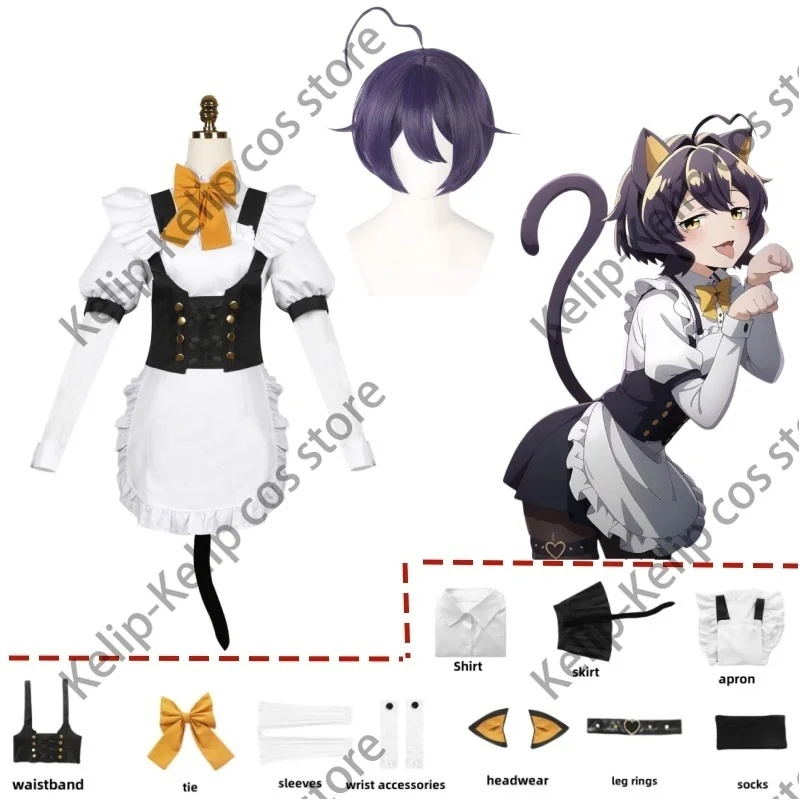 Anime Gushing Over Magical Girls Hiiragi Utena Magia Cosplay Costume I Admire Magical Girls Bose Wig Maid Dress Woman Cute Suit