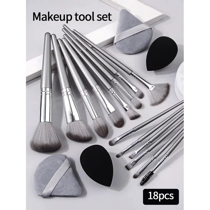 Zachte pluizige make-upborstels set oogschaduw Foundation Dames cosmetische poeder blush blending beauty make-up beauty tool
