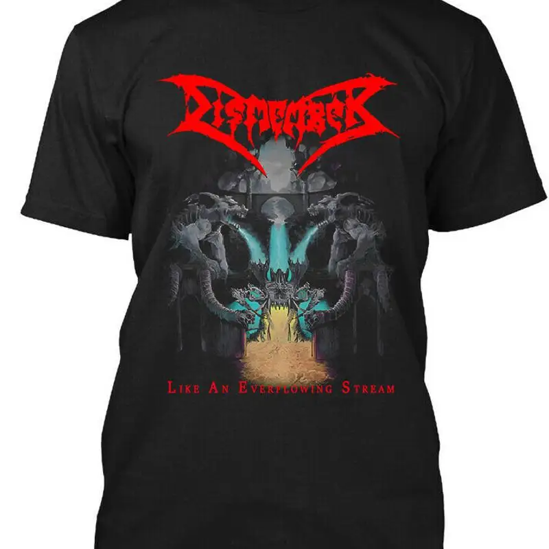 New Dismember Like An Ever Flowing Stream Swedish Music Logo T Shirt Size S 4Xl