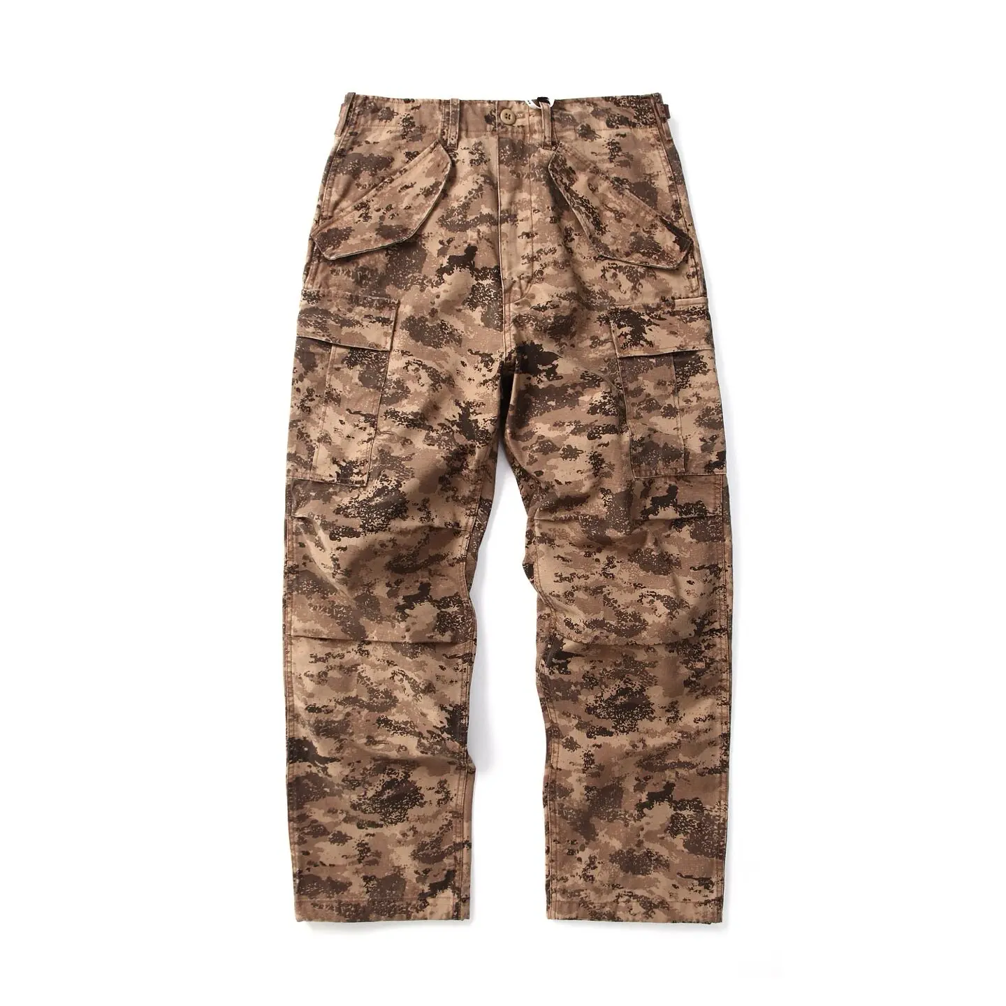 American Vintage Military Style M65 Camouflage Cargo Pants Pure Cotton Loose-Fit Straight-Leg Multi-Pocket Paratrooper Casual