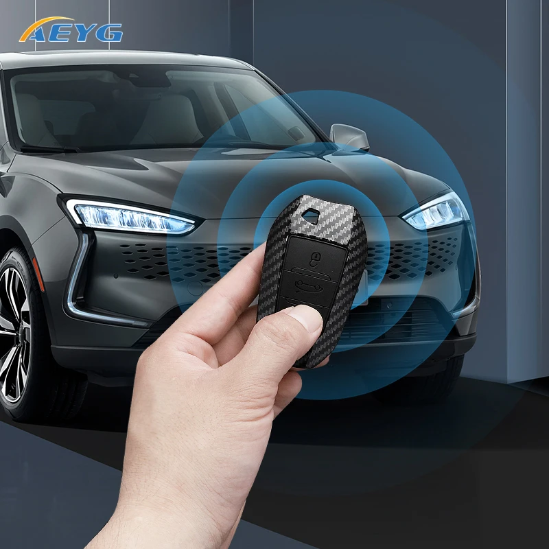 ABS Carbon Fiber Car Key Case Cover For Peugeot 308 408 508 2008 3008 4008 5008 For Citroen C4 C6 C3-XR keychain Accessories