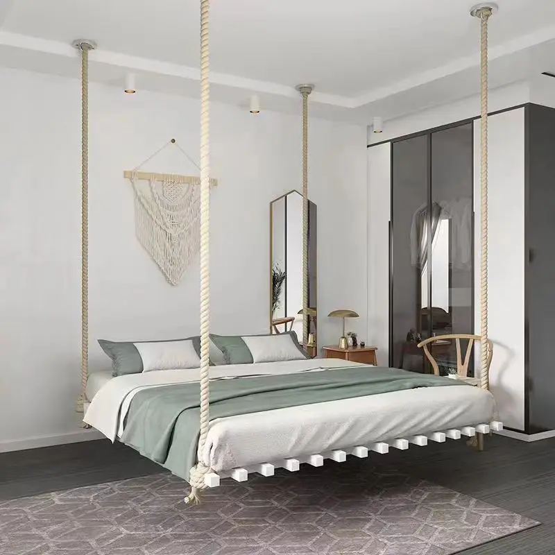 

Double hammock, indoor bedroom hotel bed and breakfast Chiaki, rocking adult home hanging bed Internet celebrity same iron art