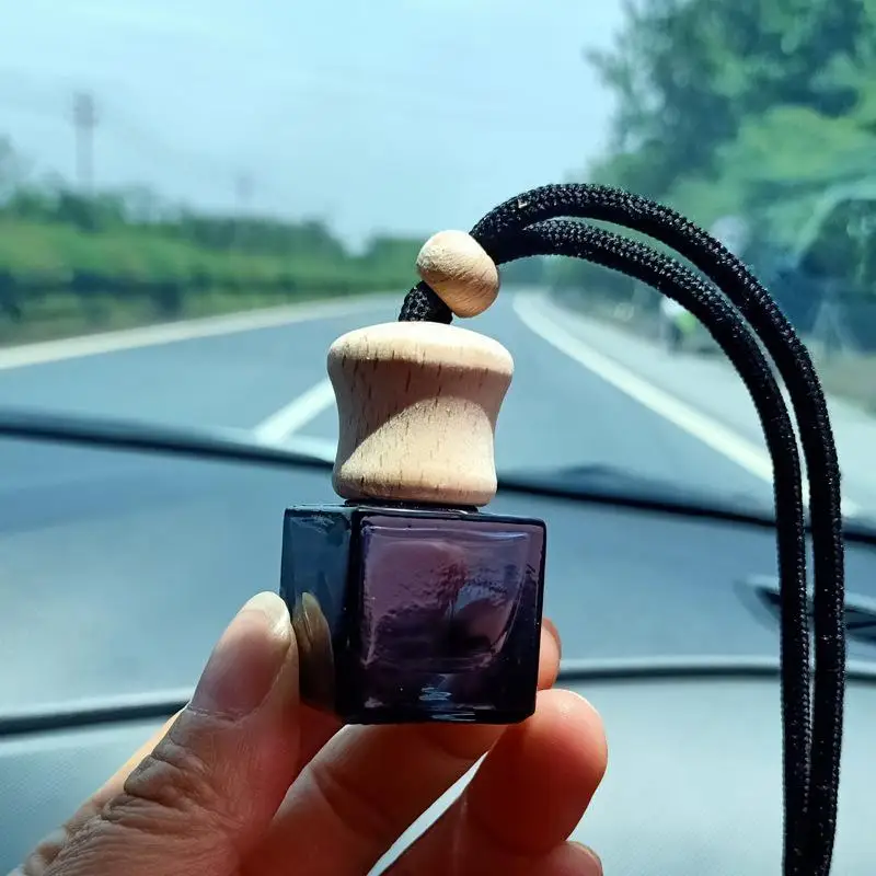 8ML Perfume Empty Bottle Pendant Fragrance Oil Diffuser Rearview Mirror Car Interior Car Mounted Perfume Hanging Empty Bottle