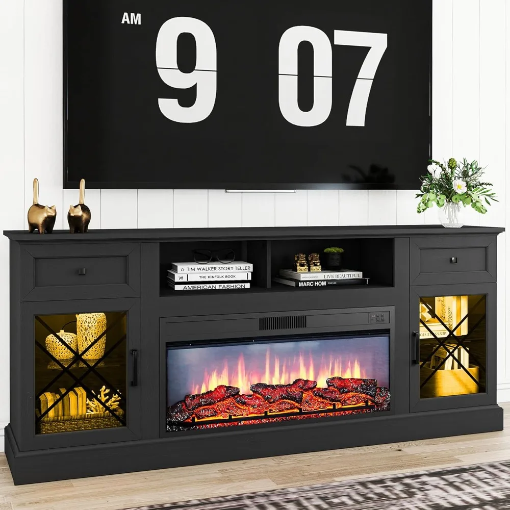 70" Fireplace Tv St… - image