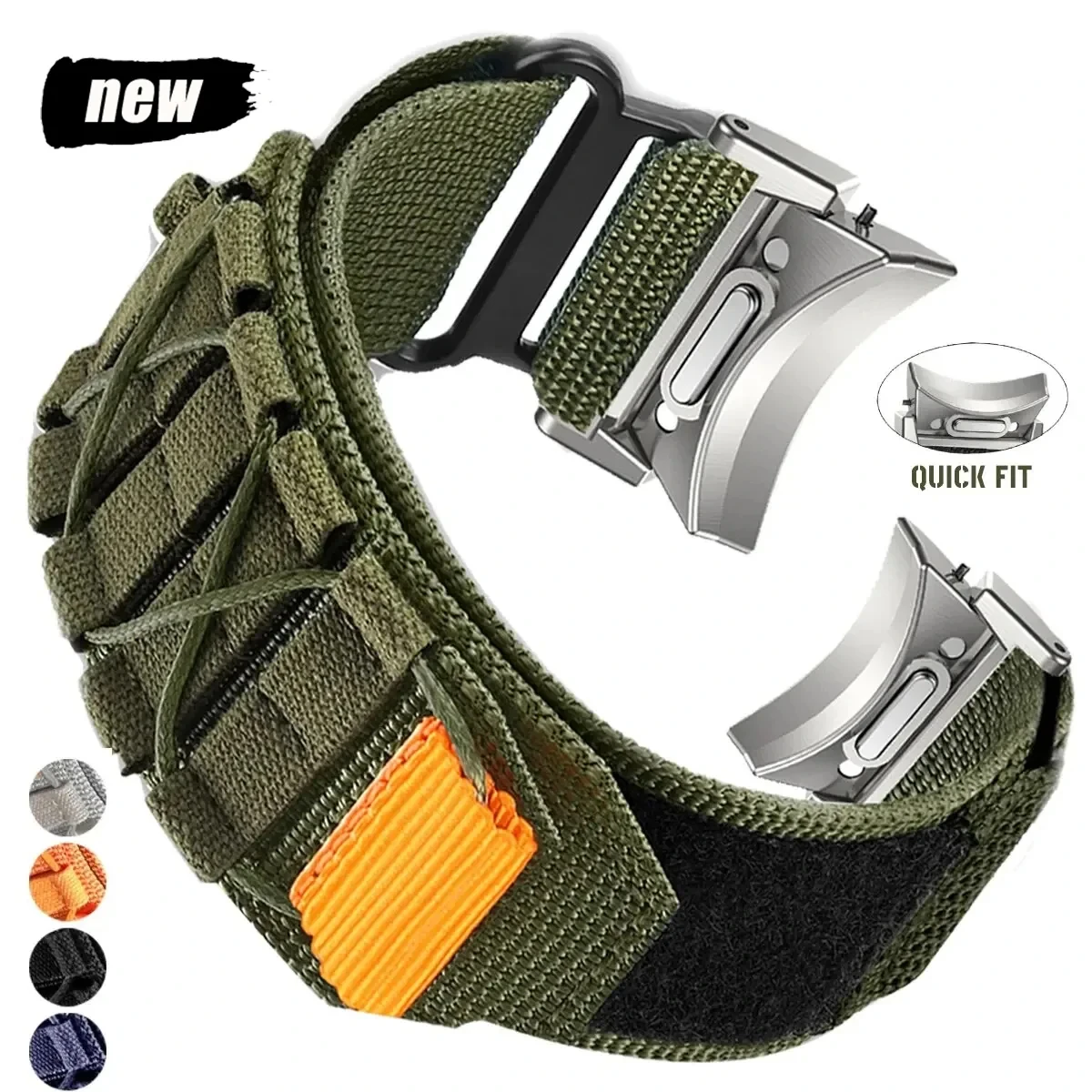 화웨이 GT3 프로용 탄소 섬유 가죽 시계 밴드, 갤럭시 워치 3, 4, 5, 5 프로, 45mm, 40mm, 44mm 스트랩, 20mm, 22mm 퀵릴리즈 