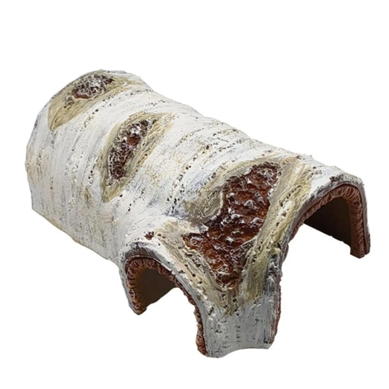 R1WA Hide Cave Artificiale Birch Log Aiuta l'allevamento per leopardo geco