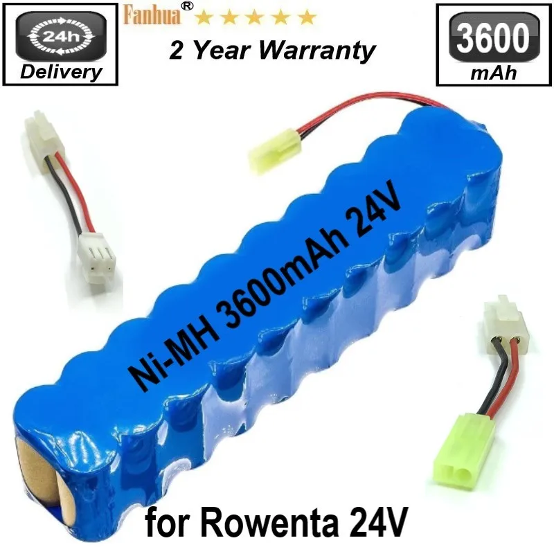 

3600mAh 24V Ni MH for Rowenta Battery Pack CD Vacuum Cleaner Besen Air Force Extreme RH8770 RH8771WS RH877501 RH8779 RH877901