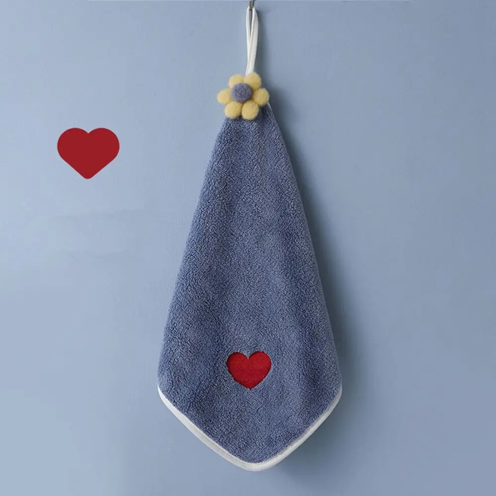 

Fleece Hanging Microfiber Absorbent Cloth Bathroom Kitchen Rags Kitchen Wipe Hand Towel Dishcloths Handkerchief Kitchen Towels