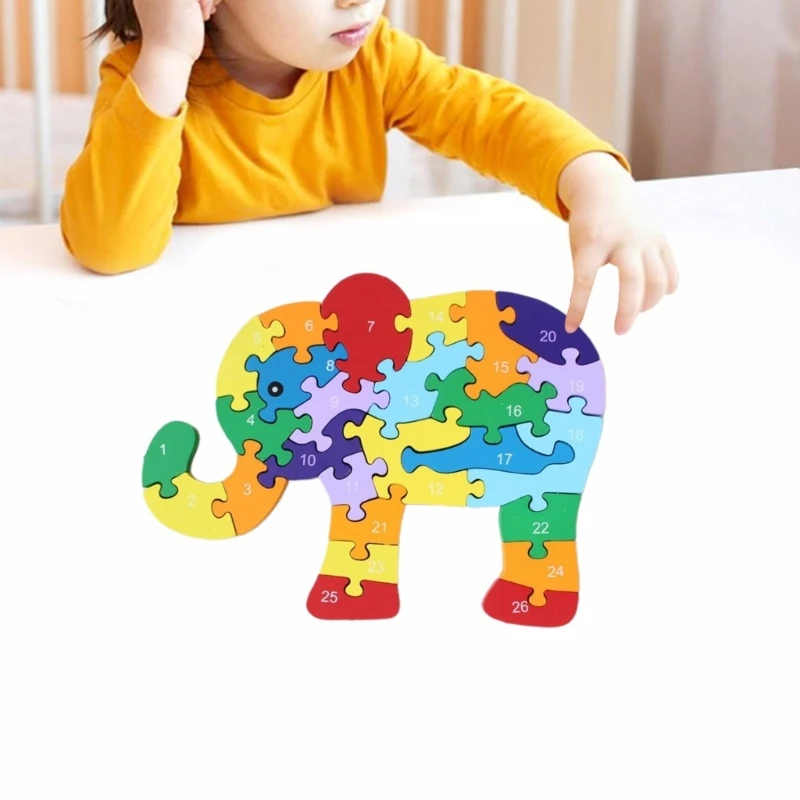 Puzzle in legno per bambini 3-6 animali Puzzle educativi Puzzle educativi