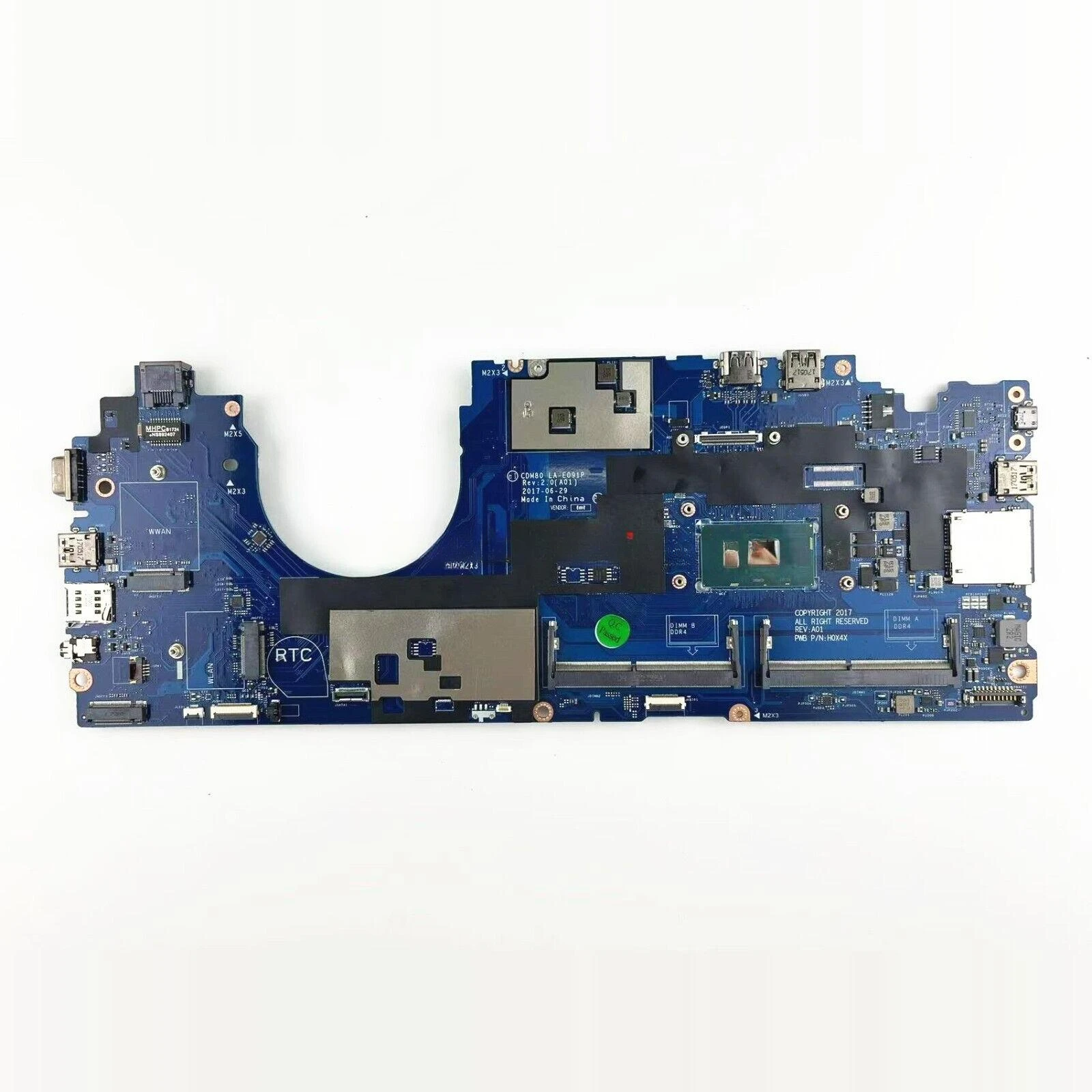 

For CN-0M3HDV LA-E091P For DELL Laptop Latitude 5580 main board