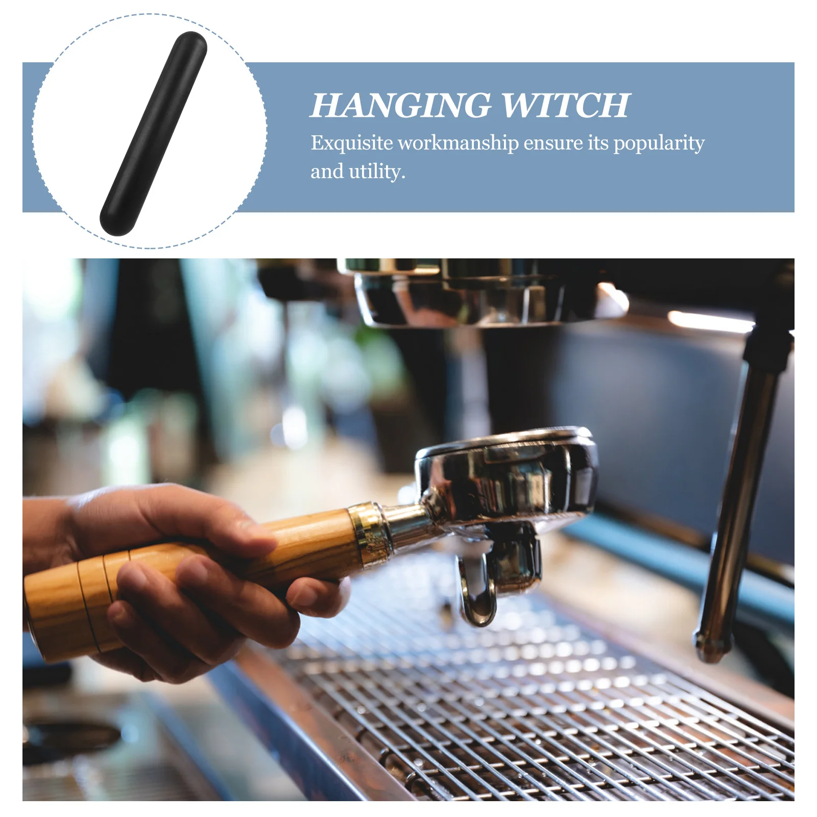 

Silicone Coffee Grounds Beater Stick Practical Cylinder Shaped Bucket Tool Long Lasting Use Match Most Coffee Buckets Kitchen