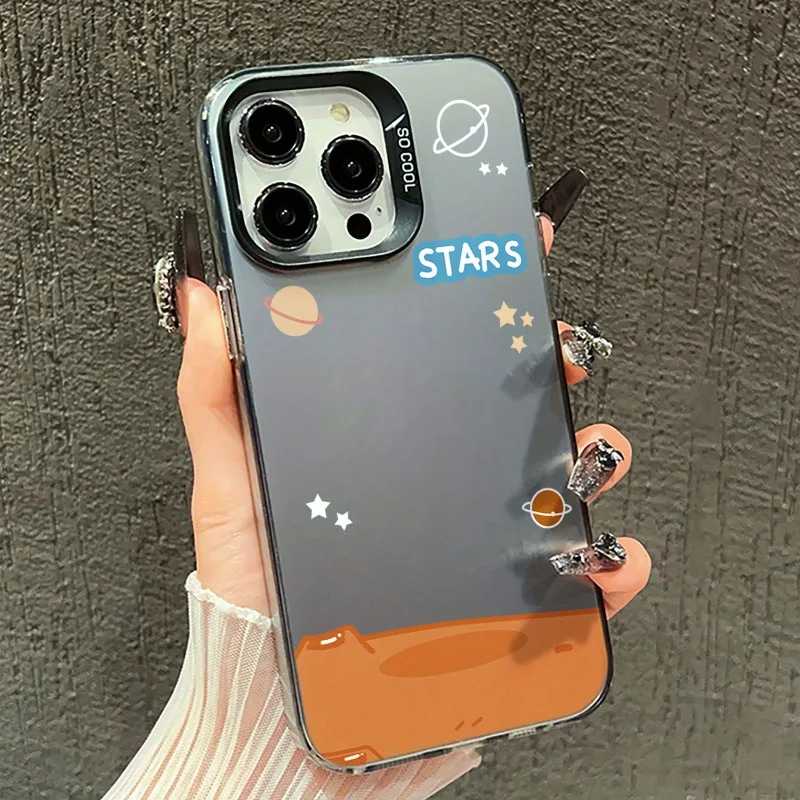 Star Pattern Pattern Phone Case Suitable for iPhone 15 14 16 Pro Max 11 12 13 Pro 7 8 Plus X XR Shockproof Antislip Back Cover image 2