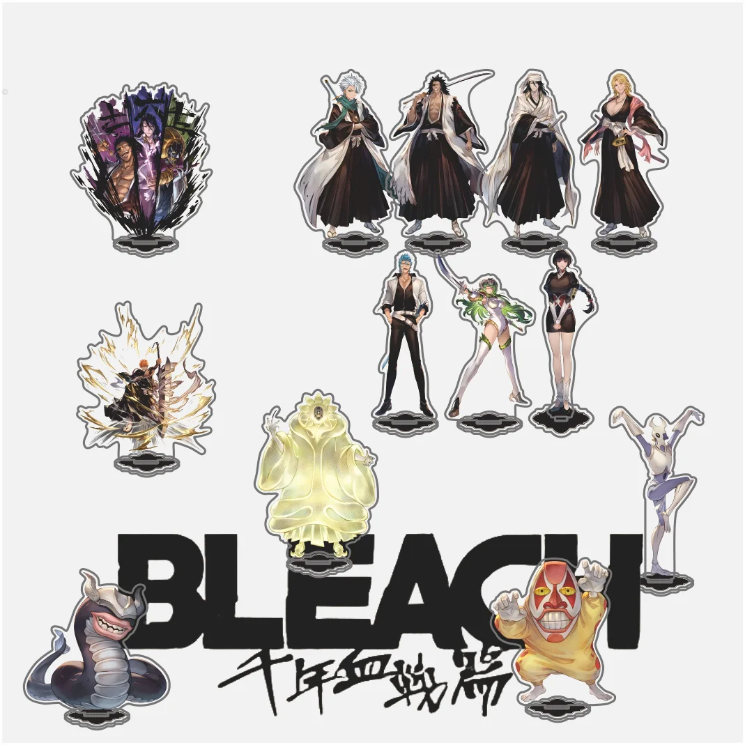 Anime Bleach Thousand-Year Blood War Arc Kurosaki Ichigo Ishida Uryuu Acrylic Keychain Stand Originality Desk Figure Display