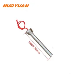 DN25 Cartridge Heater 220V 1KW Stainless Steel Heating Element Electric Heating Resistance Heat Rod for Water Heater
