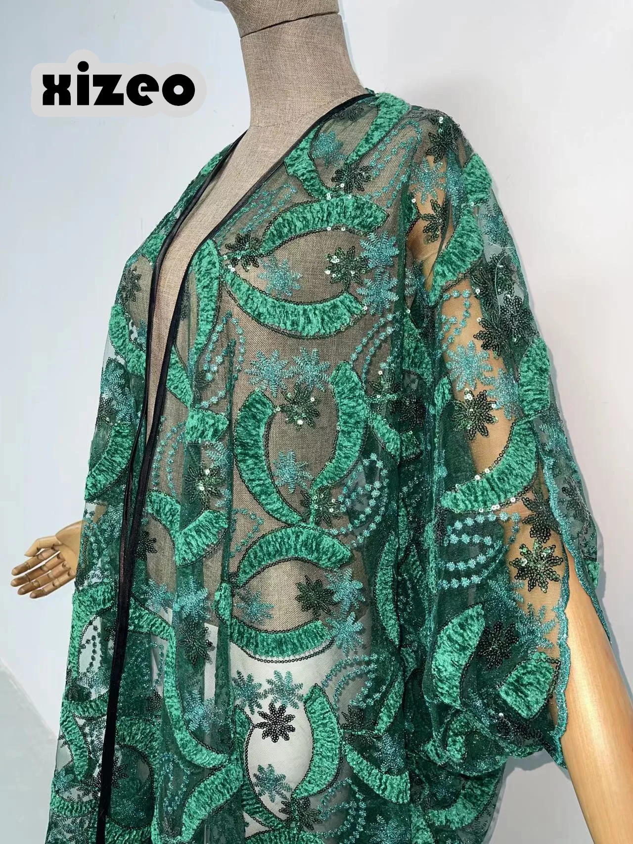 Xizeo 2023 outono inverno mulheres cardigan kaftan moda africano férias tamanho livre manga longa festa de casamento presente quimono caftan