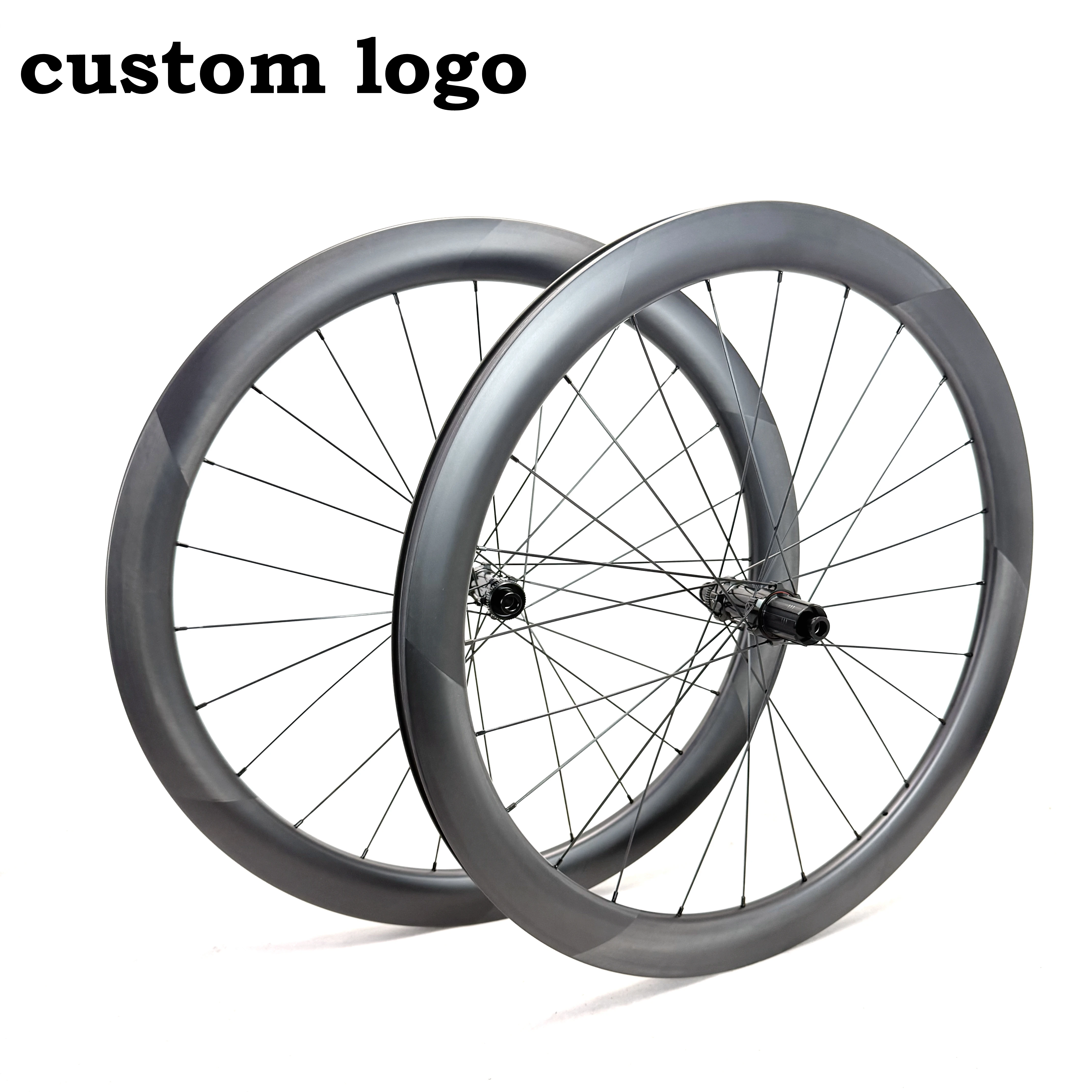 

Комплект карбоновых колес для шоссейного велосипеда 700C с дисковыми тормозами, глубина 38/50/60 мм, ширина 23/25/28 мм, с возможностью нанесения логотипа, клинчерные/тубулярные/тубусные