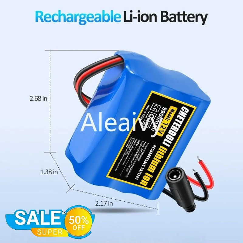 New 18650 3S2P 12V 9900mAh Li-ion Rechargeable Battery with BMS for CCTV LED Strip Router Electronic Piano Bluetooth Devices Etc