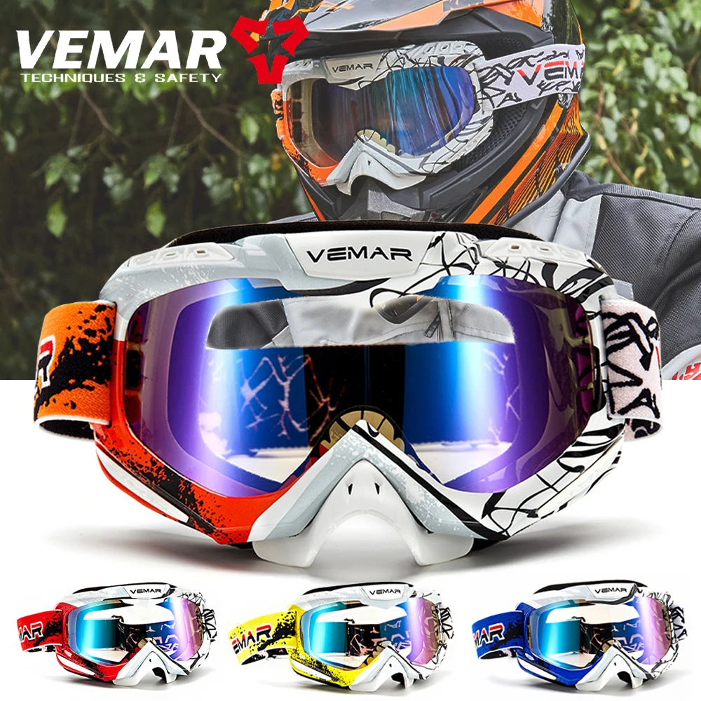 

Motocross Goggles Sandproof Motorcycle Goggles Anti-fog Motorbike Goggles Wear-resistant Anti-slip MTB Off-road Riding Goggles