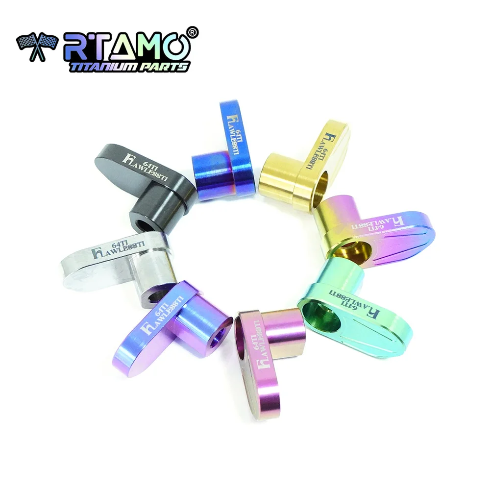 RTAMO Gr5 Titanium Front Rear Wheel ABS Sensor Protection Guard Motorcycle Accessories for Yamaha Kawasaki