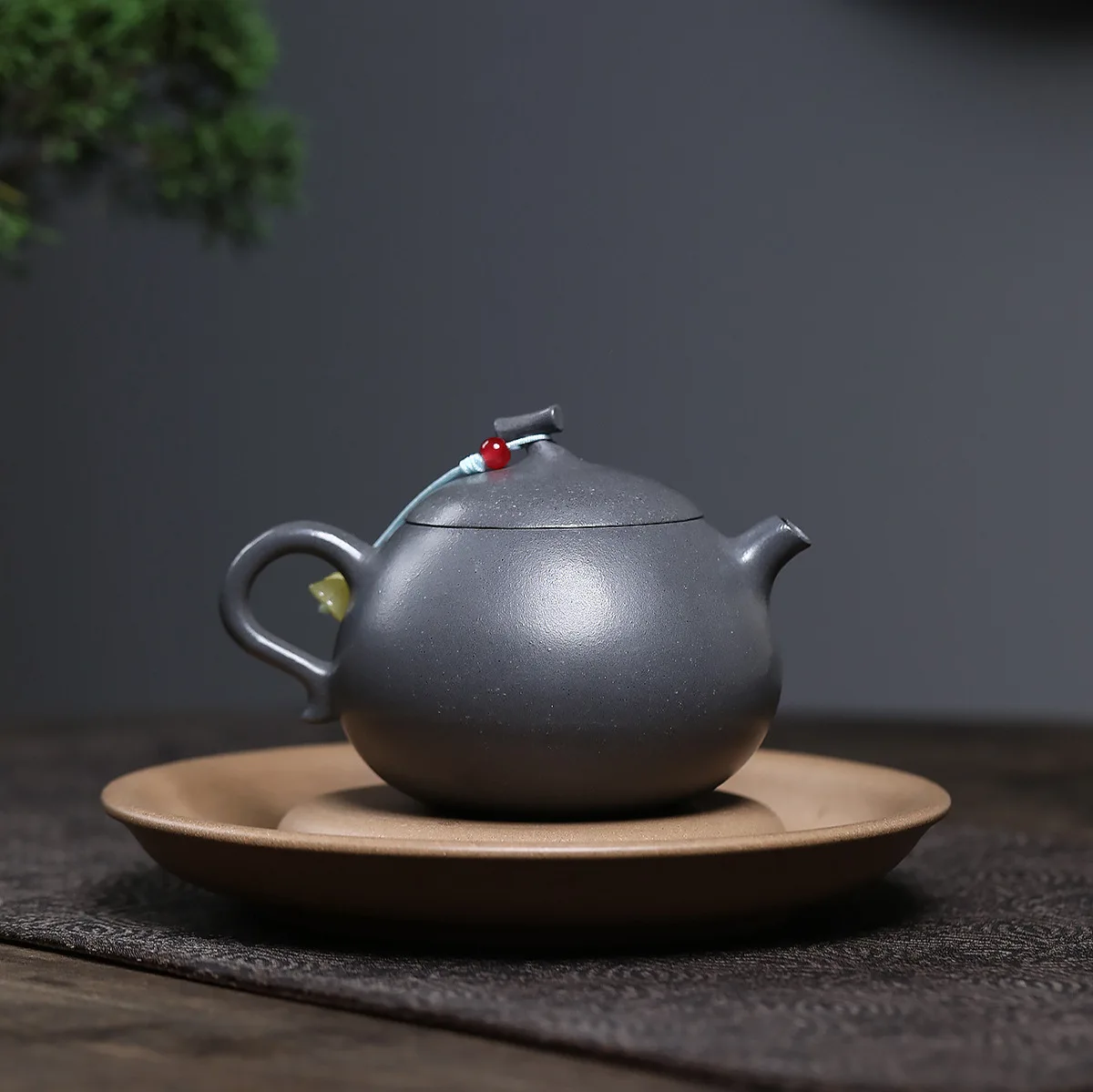 Handmade Set Yixing Zisha Teapot Famous Ore Dashuitan Blue Mash Eggplant Section Bubble 220C