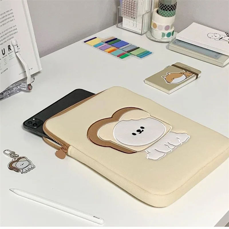 Women Cute Laptop Sleeve Case Table Protective Pouch Bag 11 12 13.6 14 15.6 Inch Cartoon Laptop Zipper Bags for Ipad Macbook HP