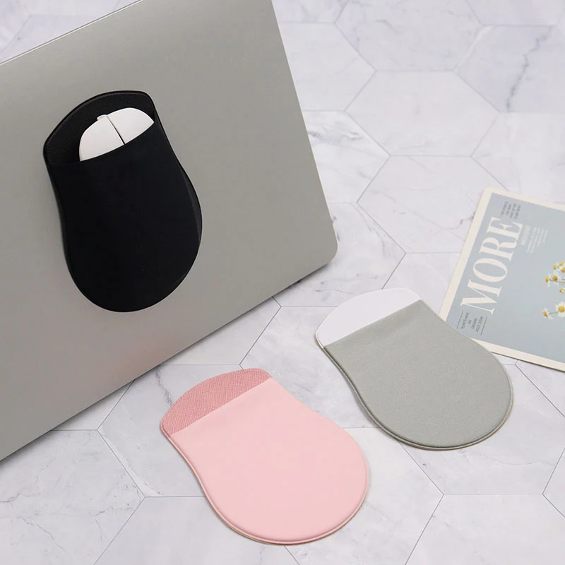 

[ZY44] Slim Mouse Holder Adhesive Elastic Case Pen Stick Cover Lycra Fabric Pocket Sleeve Pouch For Laptop Tablet Wireless Mice