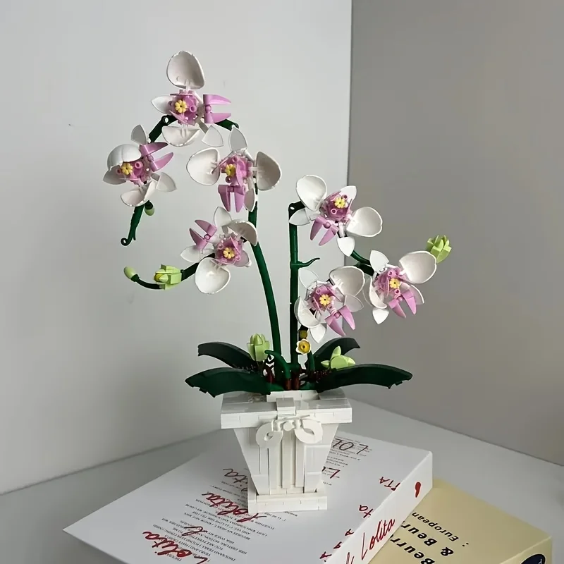 Adult Version of the Decorative Ornament/Pink Orchid, Perfect for Mother's Day Gifts, Suitable for Home Decor, Office Decoration