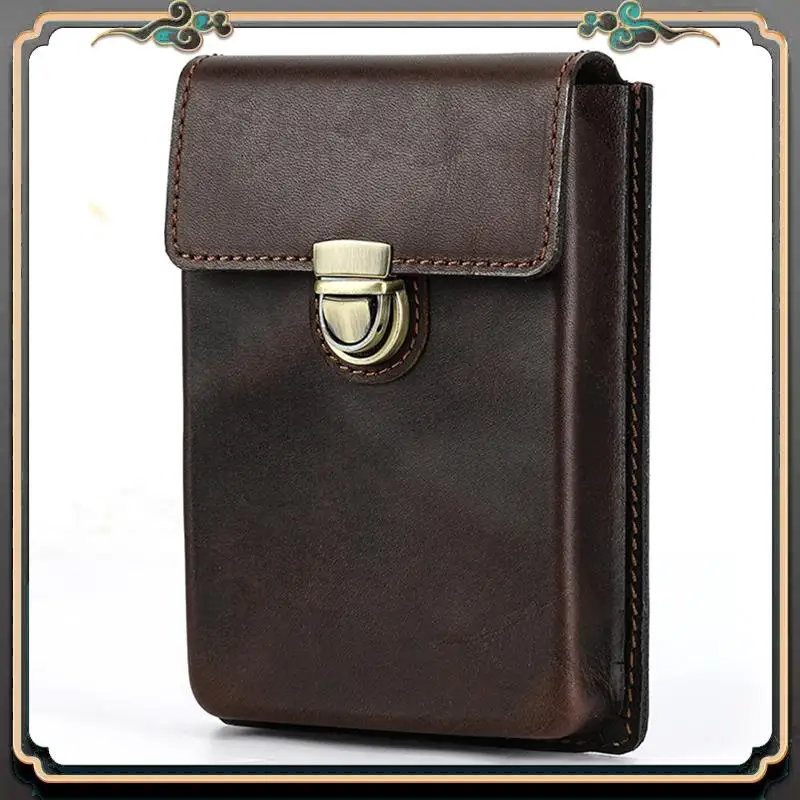 

ASMA-Handmade Genuine-Leather Fountain Pen Case Fountain Pencil Organizer Office School Stationery Supplies