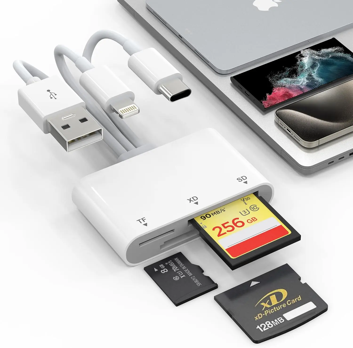 3-In-1 Sd/Tf/Xd Car…