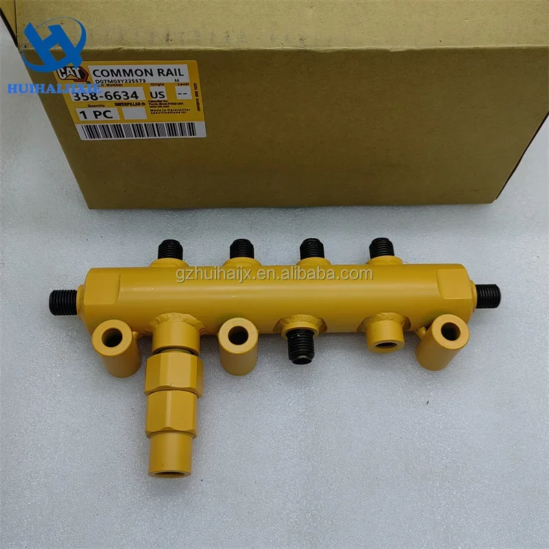 

High Quality New Genuine Common Rail Fuel Rail 358-6634 High Pressure Trailer Tube For Cat C6.6 Excavator 320D 3586634