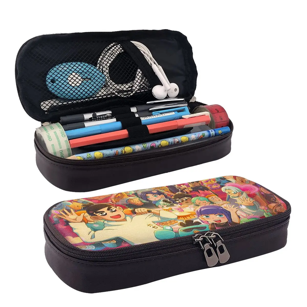 Scissor Seven Action Manga Cartoon Leather Pencil Case for Kids Gifts Pen Box Pencil Bag Stationery Supplies