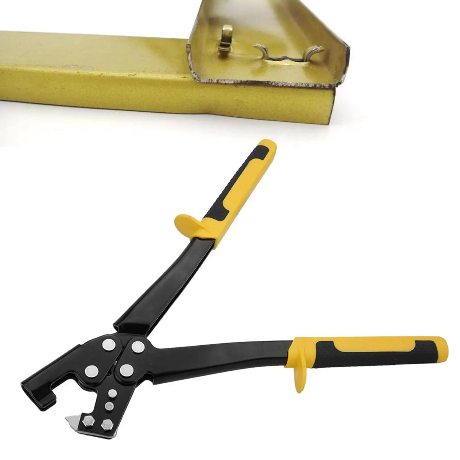 Light Steel Keel Punching Plier for 0.5-0.8mm Thickness - Anti-Slip Handle Crimper for Drywall & Plaster Board