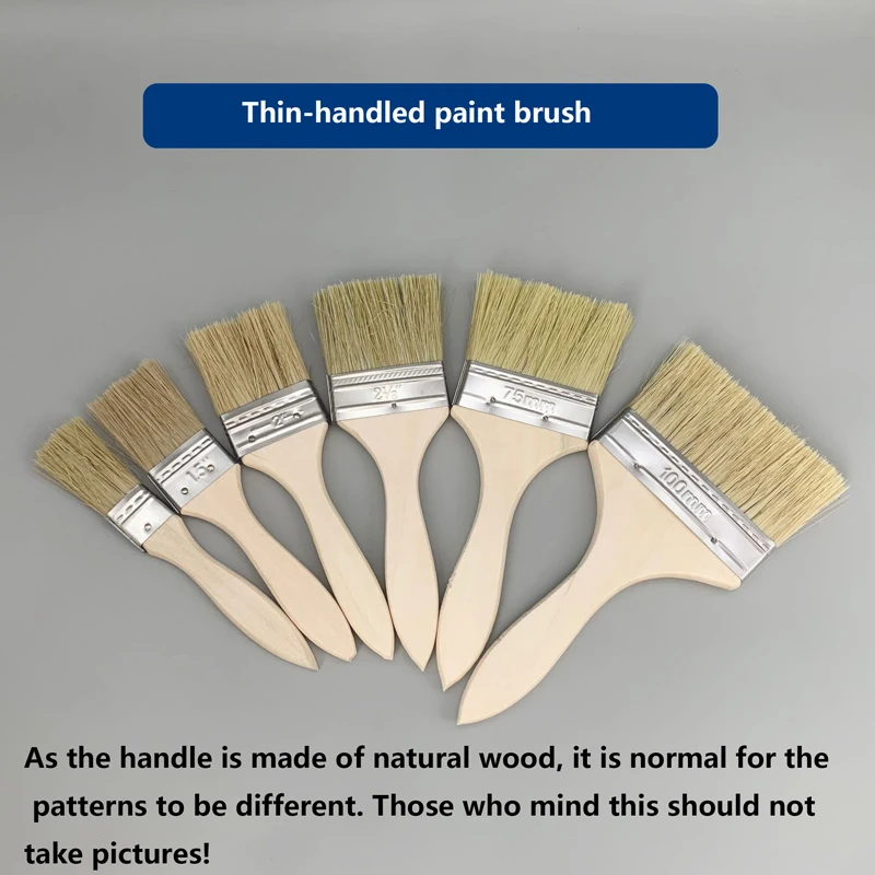 تتوفر فرش الطلاء ذات المقبض السميك والمقبض الرفيع. فرش منزلية لإزالة الغبار ذات شعيرات ناعمة وفرش خاصة