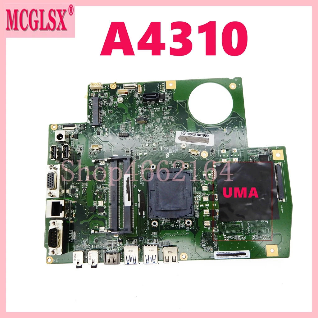 A4310  With UMA DDR3  All-in-one Motherboard For ASUS A4310 Mainboard 100% Tested OK