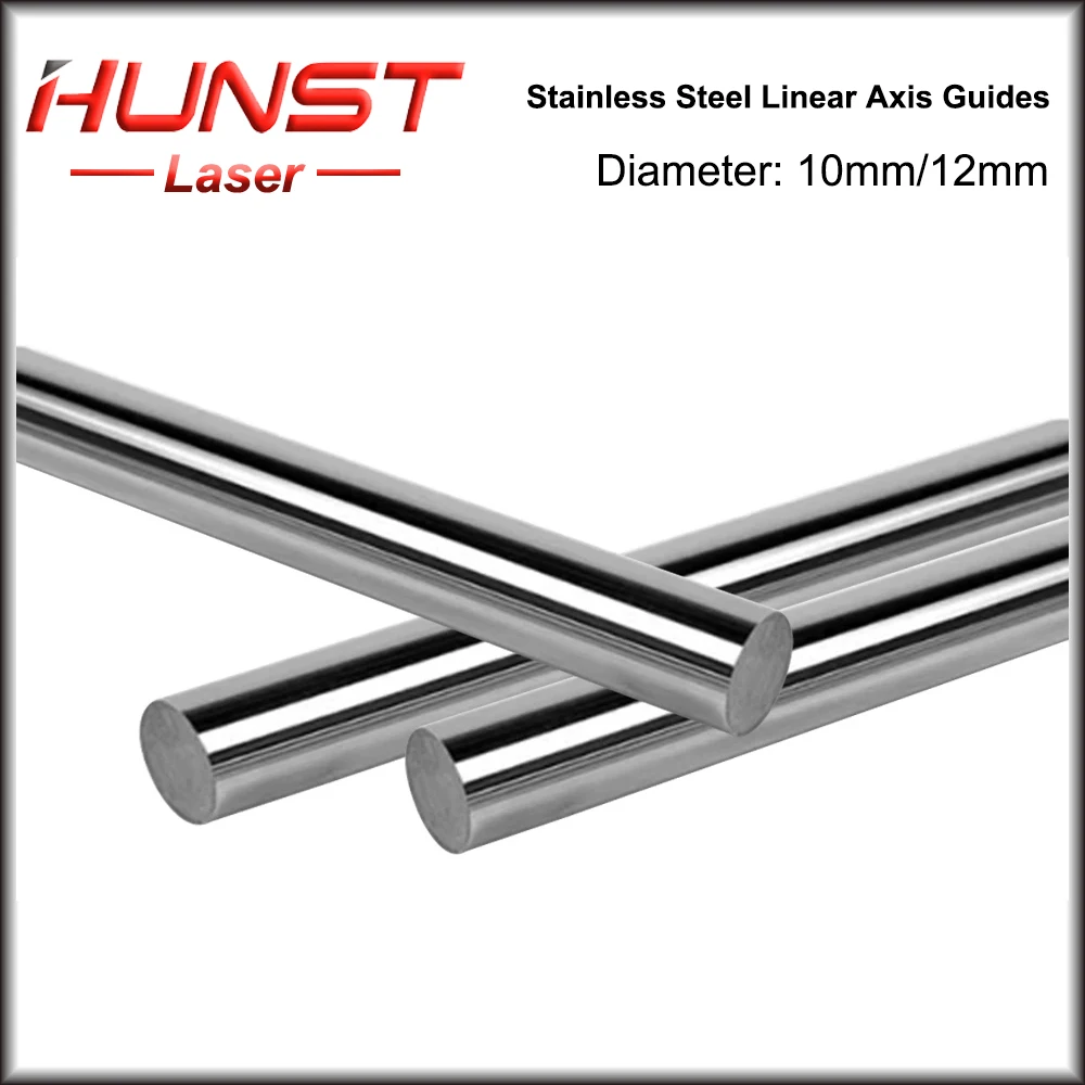 HUNST-Machine-outil à barre ronde en acier inoxydable, guide d'axe linéaire, glissière de guidage d'axe optique, diamètre le plus récent, 10mm, 12mm