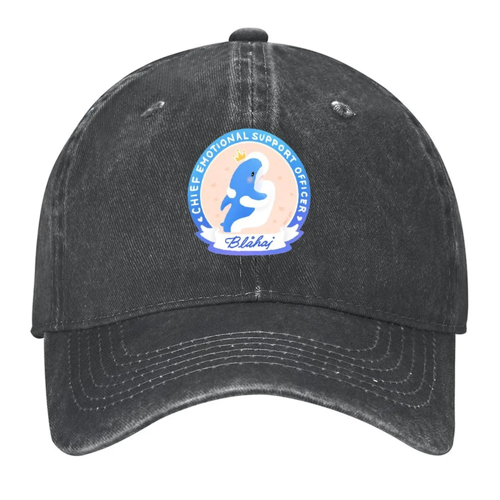 

Blahaj: Chief Emotional Support Officer Badge Baseball Cap fun hats Gentleman Hat Sunhat Sunscreen Women's 2025 Men's
