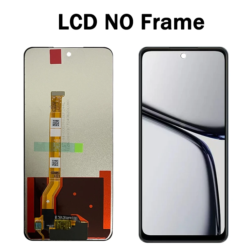 6.67\'\' Screen For Oppo Realme C65 4G LCD With Frame Display Touch Screen Digitizer Assembly For Realme C65 5G RMX3910 LCD